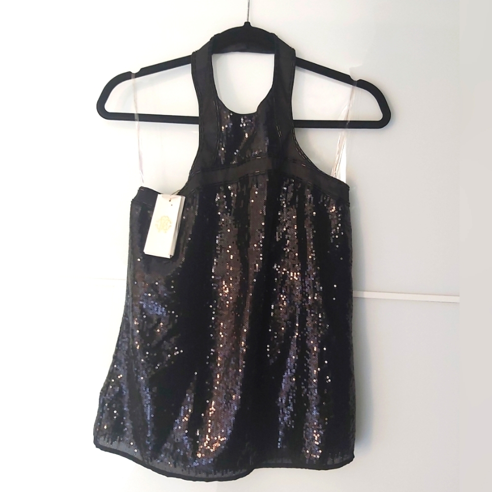 Roberto Cavalli "NWT" Sequin Halter Top